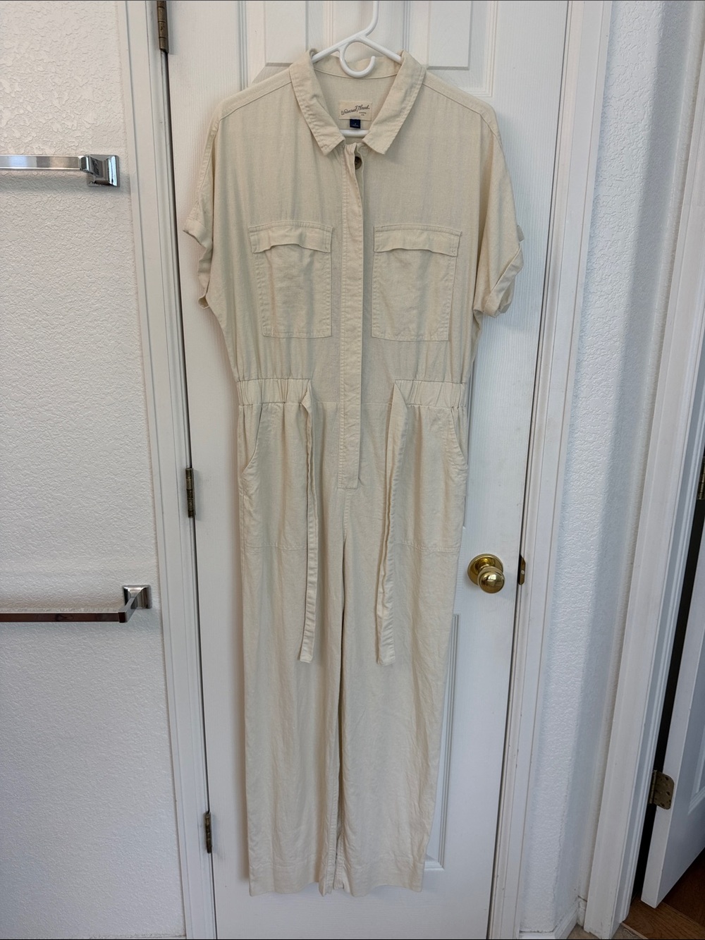 Universal Thread Cream Utility Jumpsuit